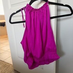 Express Fuchsia Sleeveless Blouse